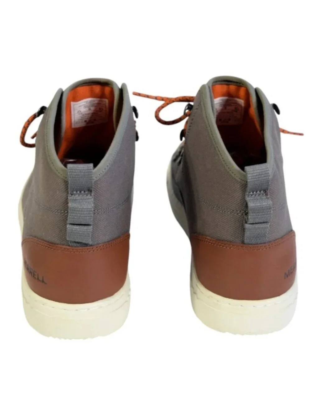 Merrell J71389 Mens 10.5 NWOB Castlerock Gray Canvas Sneaker Chukka Hiking Boots